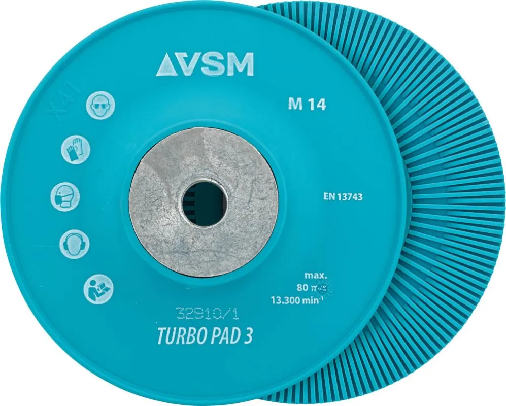 Aktuální Opěrný talíř TURBO PAD 3 M14 125mm VSM