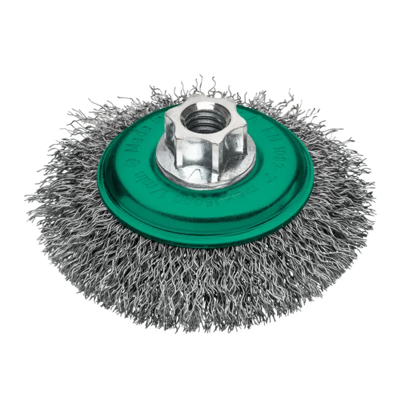 Nakupujte Hned MILWAUKEE Nerezový kuželový kartáč, INOX CR., M14, 100x10mm, drát 0.35, 1ks