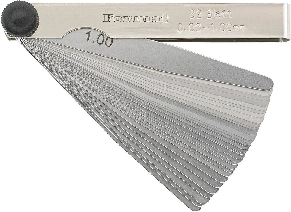 Autentický Přesná spárová měrka 32 listů 0,03-1mm T3 FORMAT