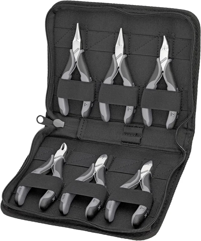 Horká Nabídka KNIPEX Pouzdro s kleštěmi na elektroniku s nástroji, 6ks, 220mm