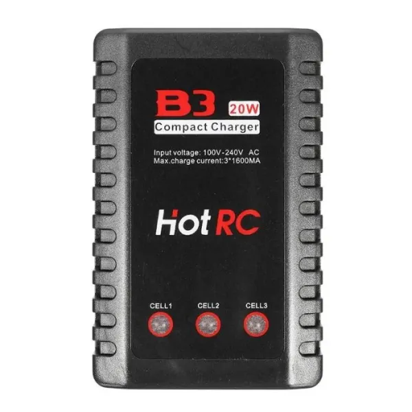 Nabíječka HOTRC B3 20W 1,6A pro 2S-3S LiPo baterie Značkový