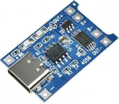 Akční Cena Nabíječka Li-Ion článku 1A s ochranou, modul s IO TP4056 (USB C)