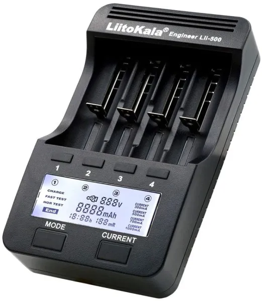 Nabíječka LiitoKala Lii-500, 1-4x pro Li-Ion, Li-pol, Ni-MH, Ni-Cd Objednat Nyní