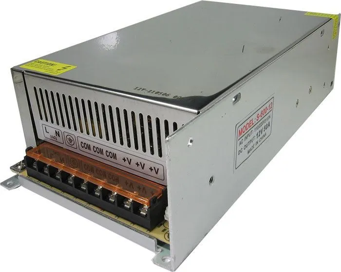 Průmyslový zdroj S-600-12, 12V=/600W spínaný,bez ventilátoru Jen Po Omezenou Doba