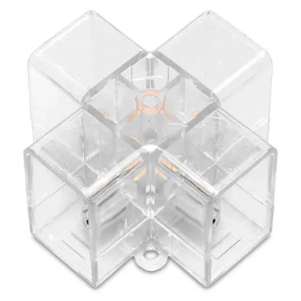 Spojka X 90° 2pin pro LED trubice HEXAGON Značkový