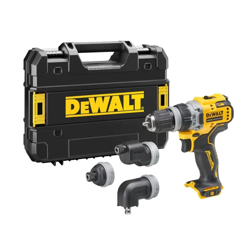 Aku bezuhlíková vrtačka s multifunkční hlavou 4v1 DeWALT DCD703NT12 V (bez akumulátoru a nabíječky) Sleva