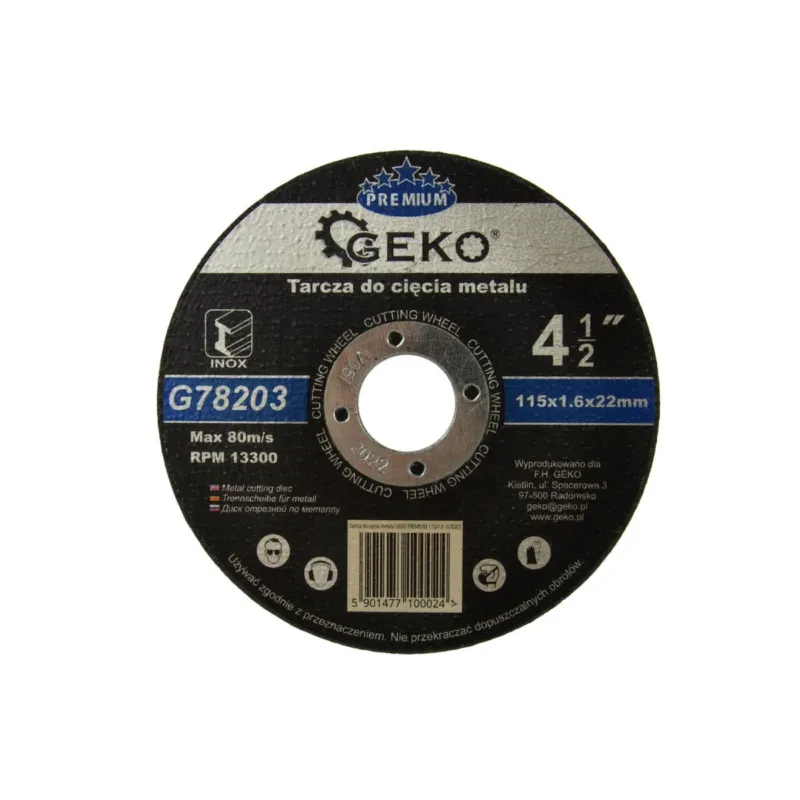 Kotouč řezný na kov GEKO, 115x1,6mm Odeslání Ihned