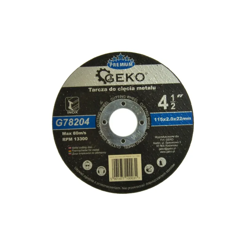 Ověřený Kotouč řezný na kov GEKO, 115x2mm