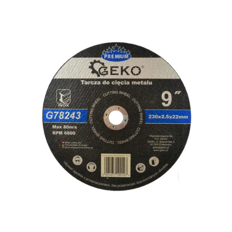 Sleva Kotouč řezný na kov GEKO, 230x2,5mm