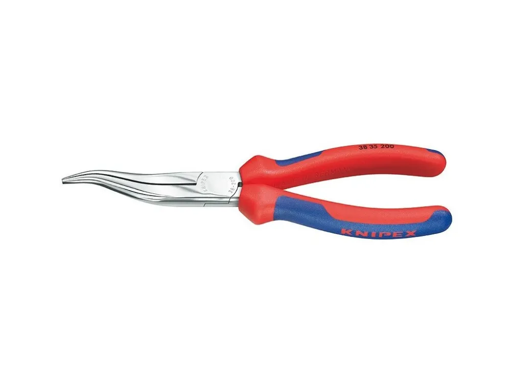 Cenově Výhodný Zahnuté půlkulaté kleště 200 mm Knipex pro mechaniky chromované - 3835200