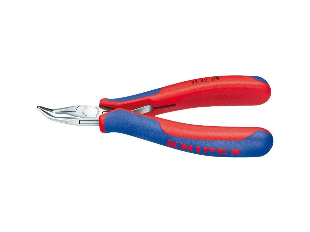 Bezpečná Platba Zahnuté půlkulaté kleště 115 mm Knipex pro elektroniku - 3542115