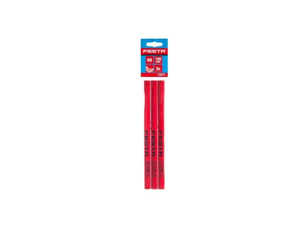 Tužka tesařská FESTA 180mm HB sada 3ks Oblíbený