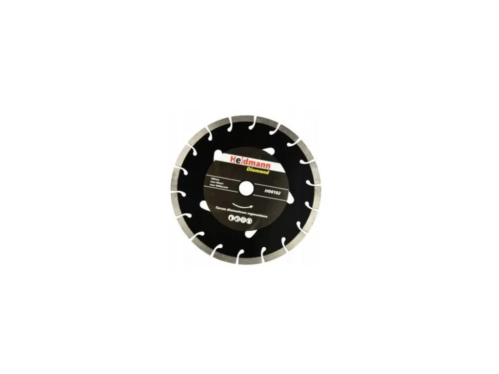 Heidmann černý kotouč řezný diamantový pro řezání betonu 230x22,2x10mm Oblíbený