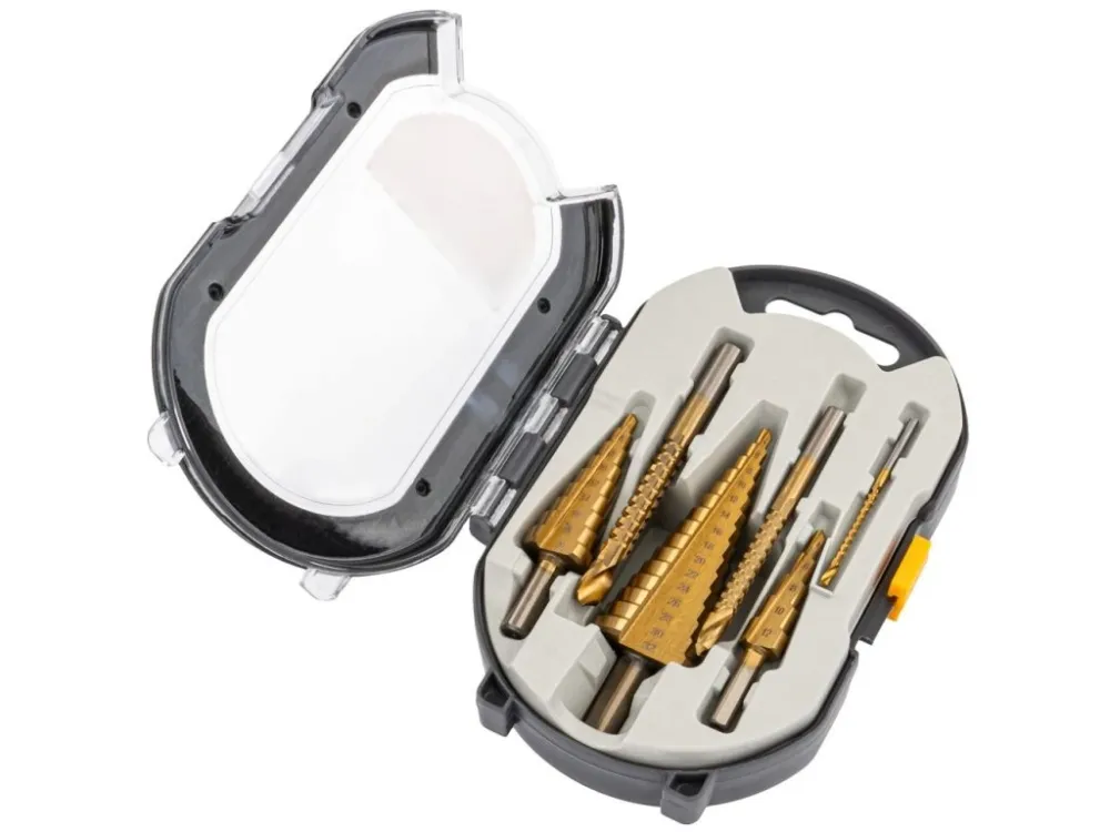 Sada stupňovitých vrtáků HSS 6 ks | 4–30 mm | kuželové vrtáky do plechu Must-Have