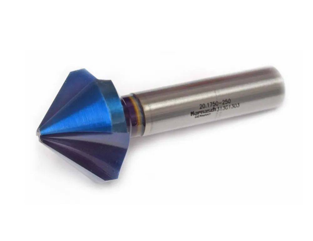 Nejprodávanější SK tříbřitý záhlubník 16,5mm 90° DIN335C Blue-Tec , Karnasch