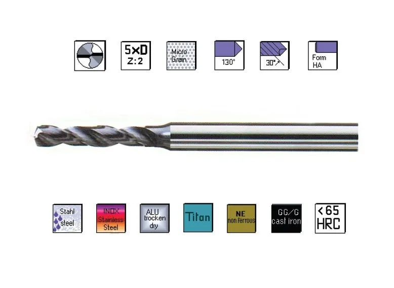 Nejlepší Volba SK mikro vrták 0,4 x 38mm 8xD TiAlN 130° , MICRON
