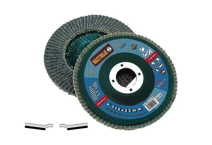 Cenově Výhodný Lamelový kotouč 125mm Z120 zirkonový šikmý na nerez