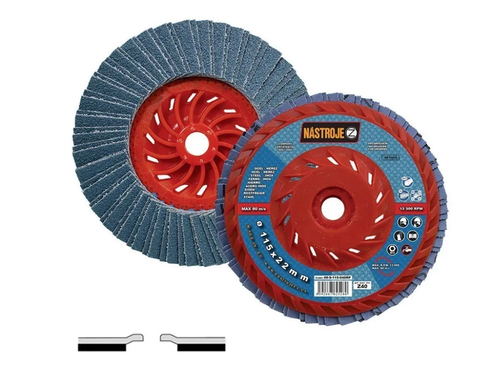 Koupit Online Lamelový kotouč 125mm Z40 zirkonový rovný s průzorem