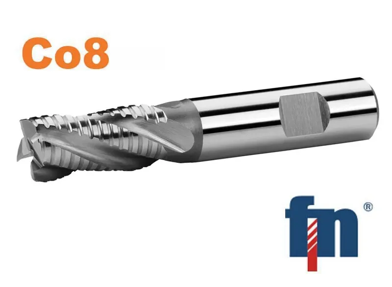 Fréza válcová čelní 6x13mm krátká 4bř. HSS Co8 weldon , 1 zub přes střed , typ NR-F Akční Nabídka