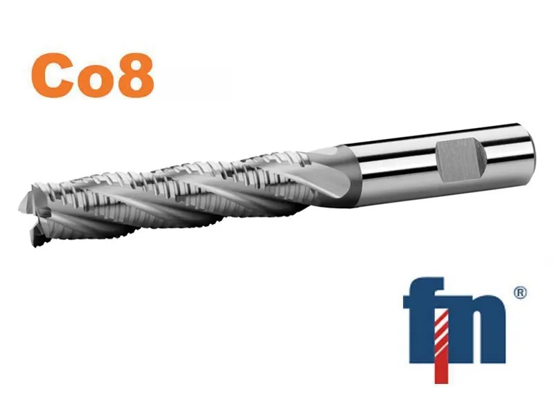 Fréza válcová čelní 10x45mm dlouhá 4bř. HSS Co8 weldon , 1 zub přes střed , typ NR-F Víkendová Akce