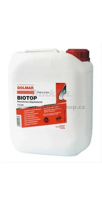 Řetězový olej Dolmar ( kanystr 5,0l ) BIOTOP Ihned K Objednání