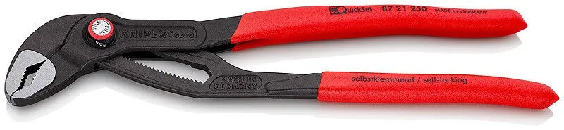 Cenově Výhodný SIKA kleště KNIPEX Cobra ® QuickSet 250 mm - 8721250
