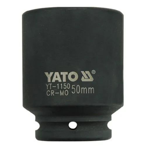 Kovaný vnitřní nástrčný klíč hluboký 3/4" šestihranný 50 mm CrMo YATO - YT-1150 Cenově Výhodný