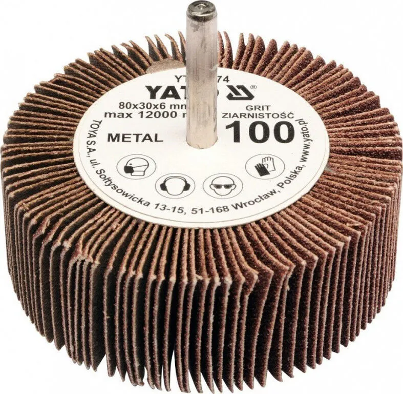 Kotouč lamenový radiální 80x30 P-100 s hřídelí 6 mm Bezpečná Platba