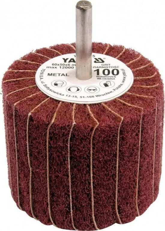Koupit Online Kotouč lamelový radiální 60x50 P-60 s hřídelí 6 mm - YT-83394