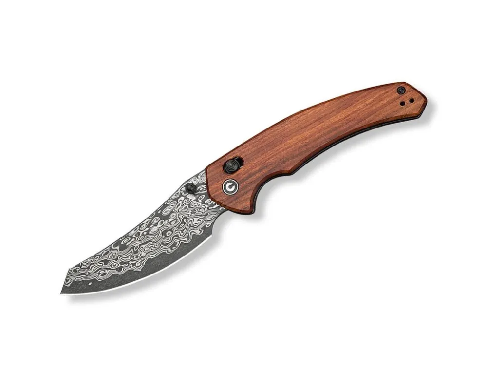 Nejprodávanější Civivi Sixgill C24050-DS1 Damascus Guibourtia Wood kapesní nůž