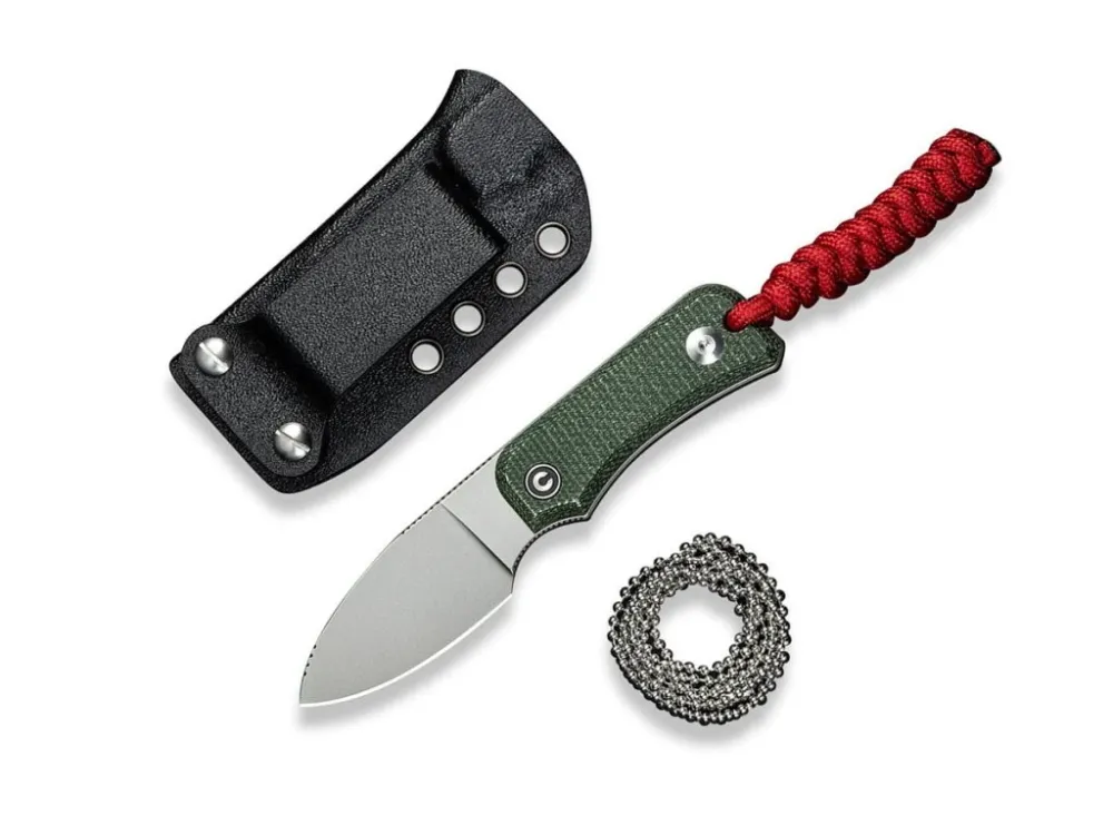 Pouze Dnes Nůž Civivi Baby Banter Fixed Blade C23045-2 Green Micarta Nitro-V