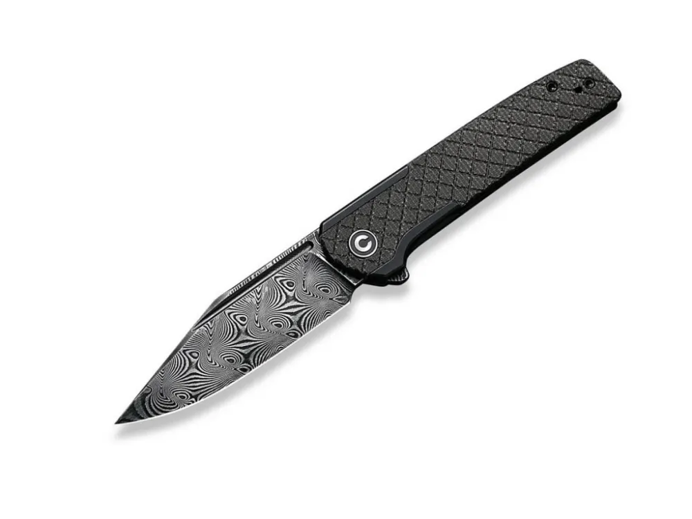 Expresní Doručení Nůž Civivi Cachet C20041B-DS1 Black Micarta Damascus Diamond Patterned