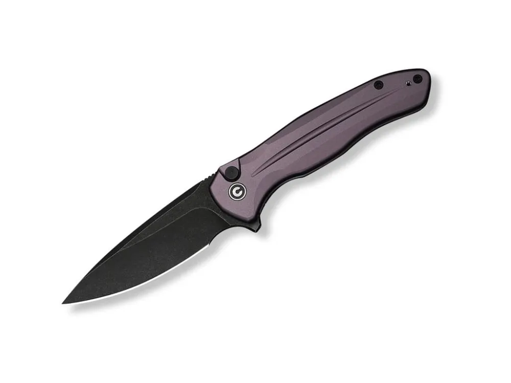 Hit Sezóny Civivi Button Lock Kitefin C24091-3 14C28N Purple Aluminum kapesní nůž