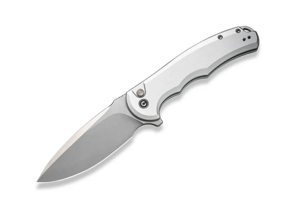 Nůž Civivi Button Lock Praxis C18026E-2 Nitro-V Silver Aluminum Expresní Doručení