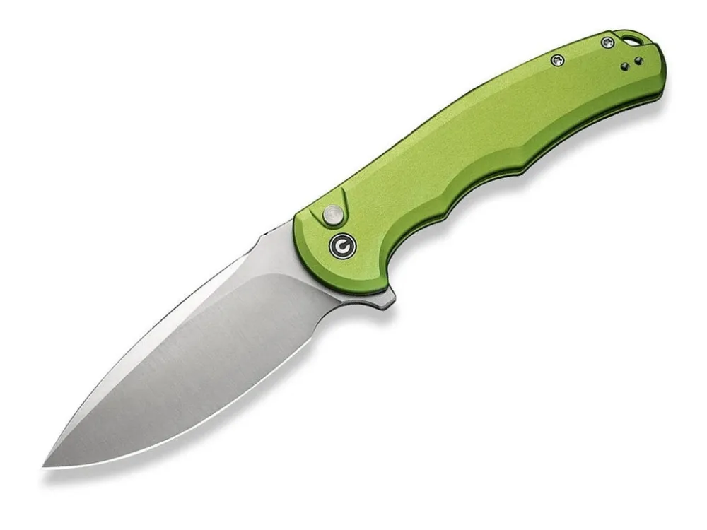 Nůž Civivi Button Lock Praxis C18026E-3 Nitro-V Green Aluminium Sezónní Sleva