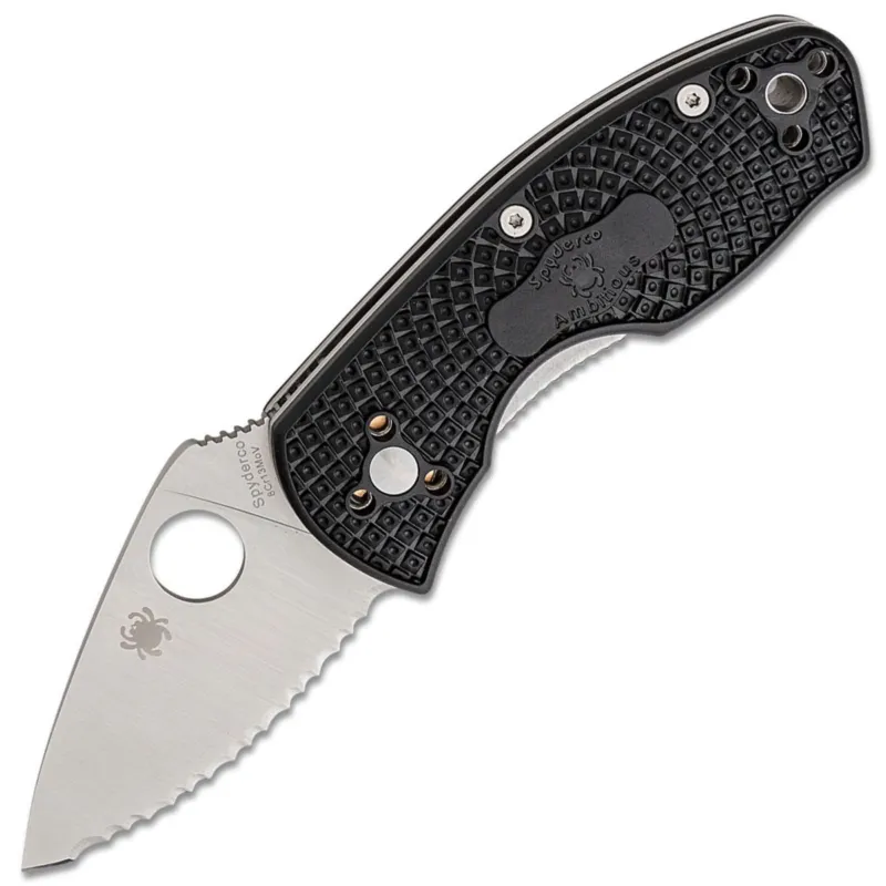 Rychlé Dodání Zavírací Nůž Spyderco Ambitious Lightweight C148SBK
