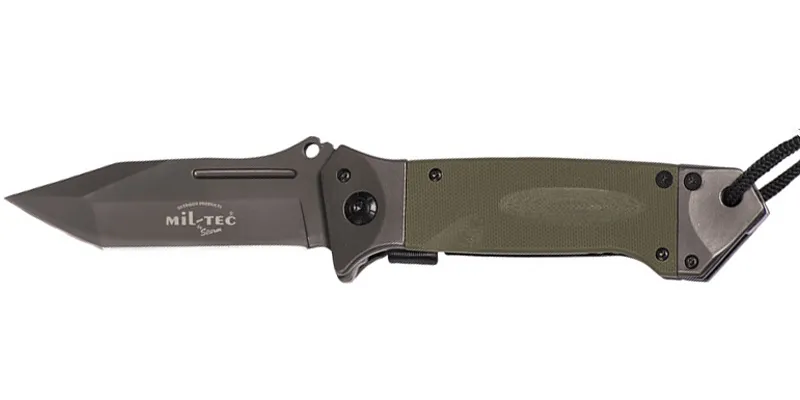 Mil-Tec otevírací nůž DA35 Micarta 22cm olivový Nakupujte Hned