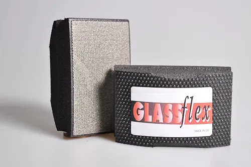 Diamantová ruční houbička GlassFlex P120 G černá Ověřený
